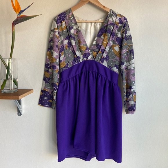 Dresses & Skirts - Vintage Sparkly Purple Dress